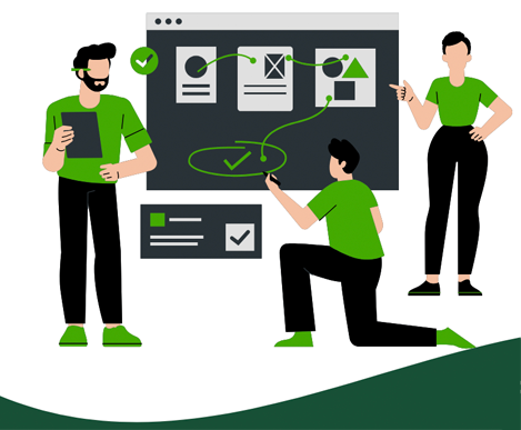 Innovation collaboration illustration